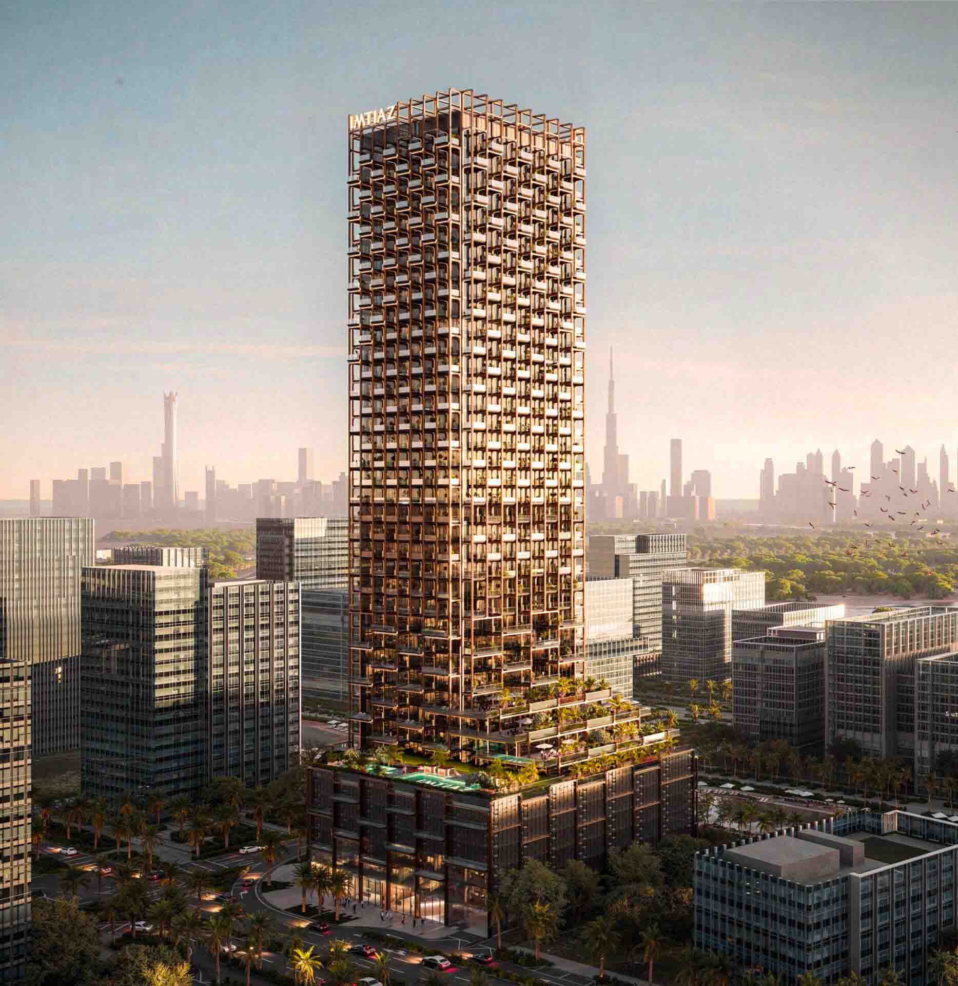 The Symphony by Imtiaz, een woontoren van 40 verdiepingen in Meydan Horizon, Dubai