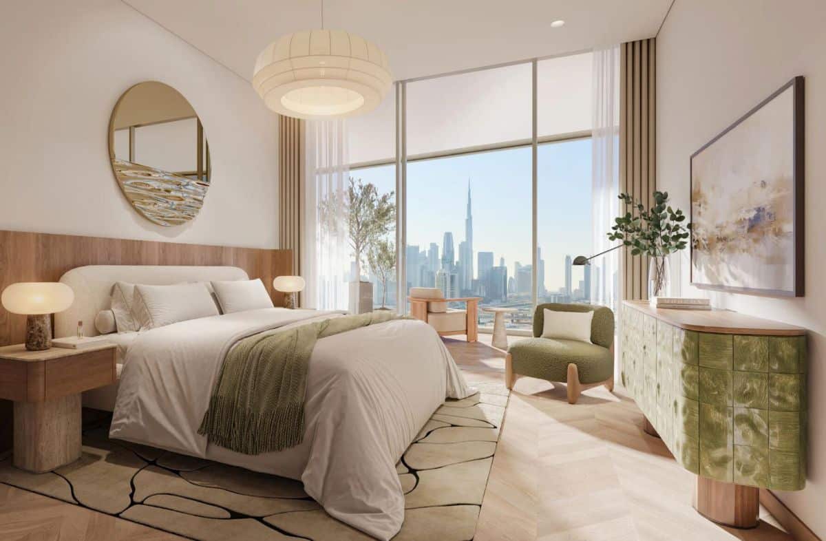 Комната в квартире комплекса Artistry One Residences с видом на Даунтаун Дубая